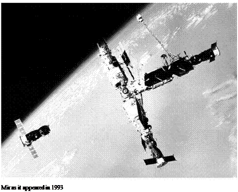 Подпись: Mir as it appeared in 1993 