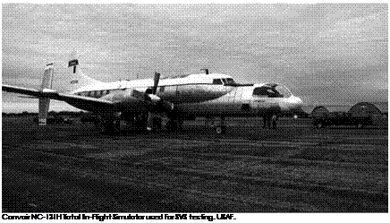 Подпись: Convair NC-131H Total In-Flight Simulator used for SVS testing. USAF. 