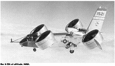 Подпись: The X-22A at altitude. NASA. 