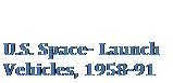 Подпись: U.S. Space- Launch Vehicles, 1958-91 