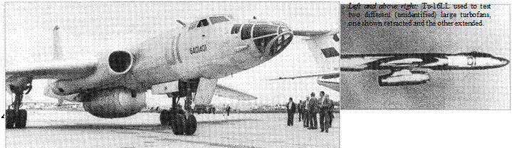 Tupolev Tu-16 Experimental Versions