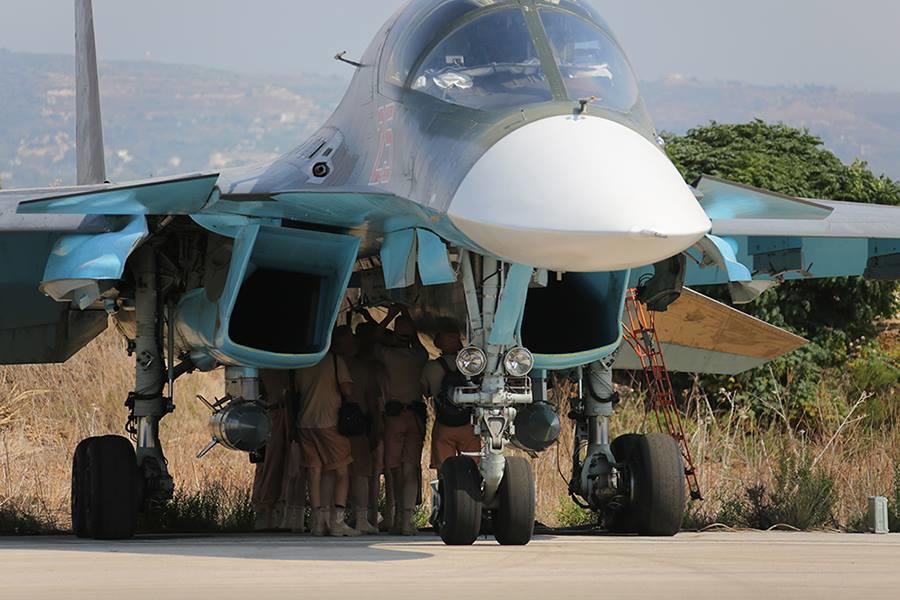 The Ministry of Defence of the Russian Federation showed VKS planes in Syria