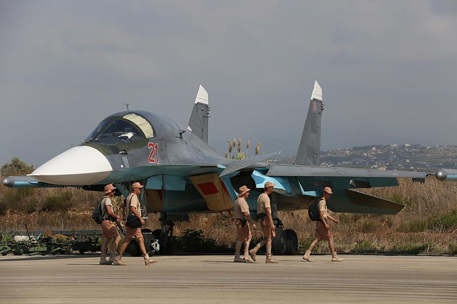The Ministry of Defence of the Russian Federation showed VKS planes in Syria