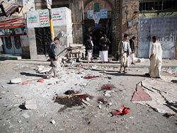 In Yemen planes of a coalition destroyed by bombing wedding